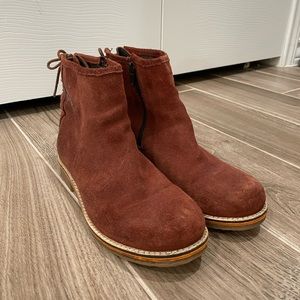 Bos. & Co. Suede Waterproof Ankle Bootie